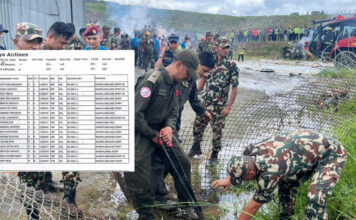 सौर्य एआरलाइन्सद्धारा दुर्घटनामा परेकाहरुको विवरण सार्वजनिक (विवरणसहित)