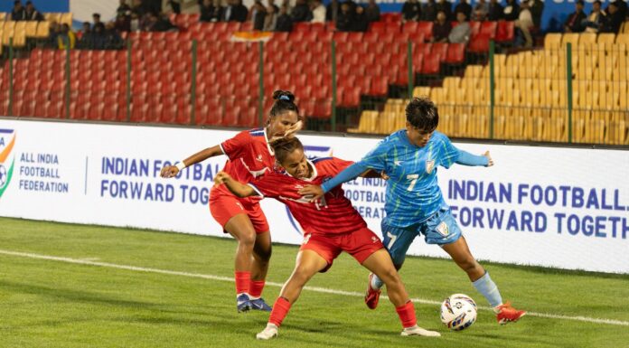 साम्बाको २ गोलमा नेपालसँग भारत पराजित